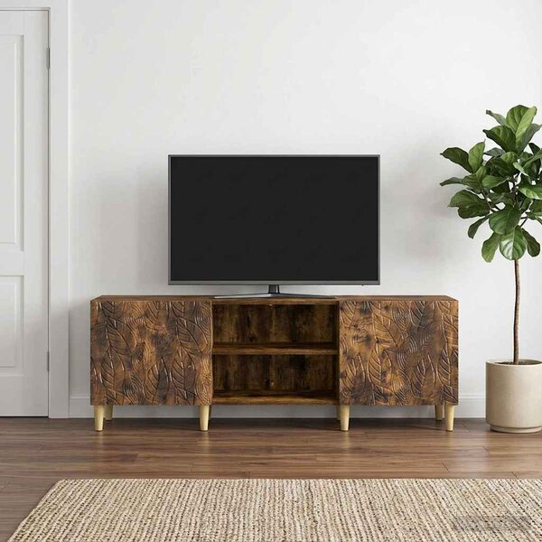 TV szekrény 150 x 31 x 50 cm Füstös Tölgy Szerelt Fa