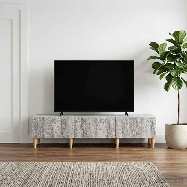 TV szekrény 147 x 34,5 x 30 cm Szürke Sonoma Szerelt Fa