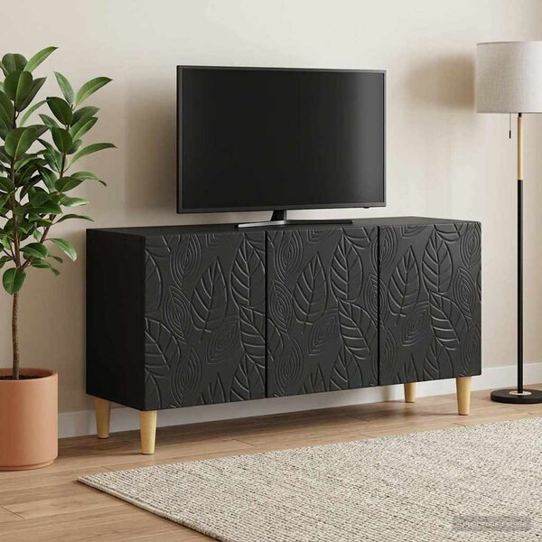 TV szekrény 99 x 34,5 x 50 cm Fekete Szerelt Fa