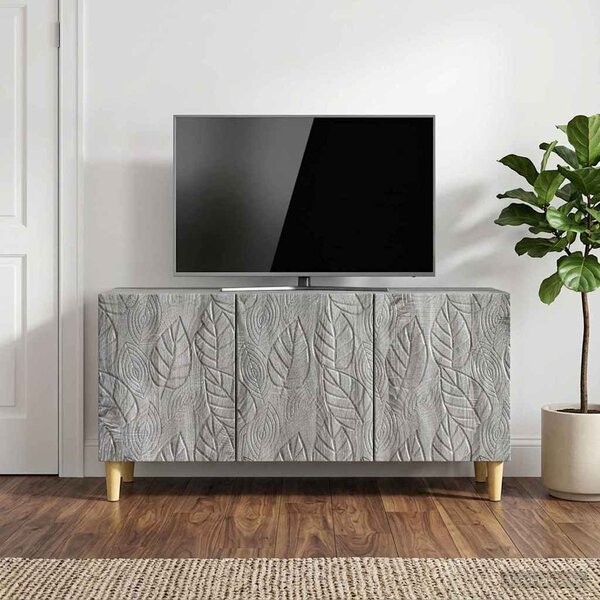 TV szekrény 99 x 34,5 x 50 cm Szürke Sonoma Szerelt Fa