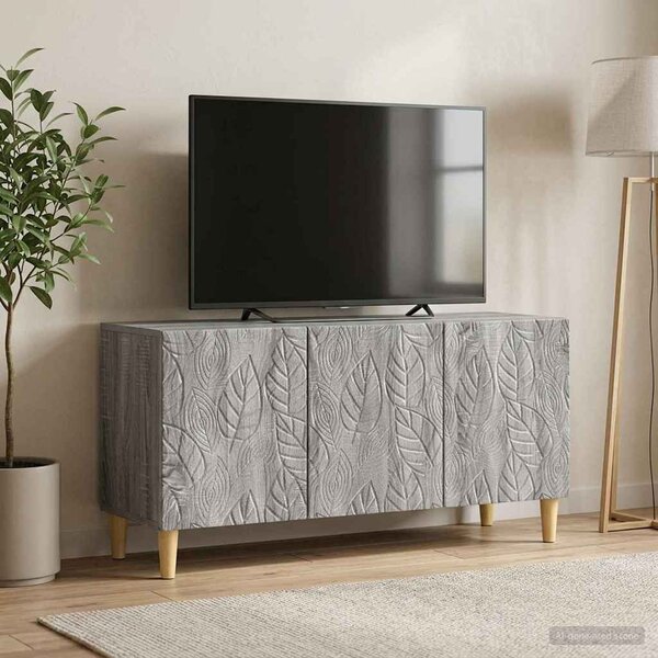 TV szekrény 99 x 34,5 x 50 cm Szürke Sonoma Szerelt Fa