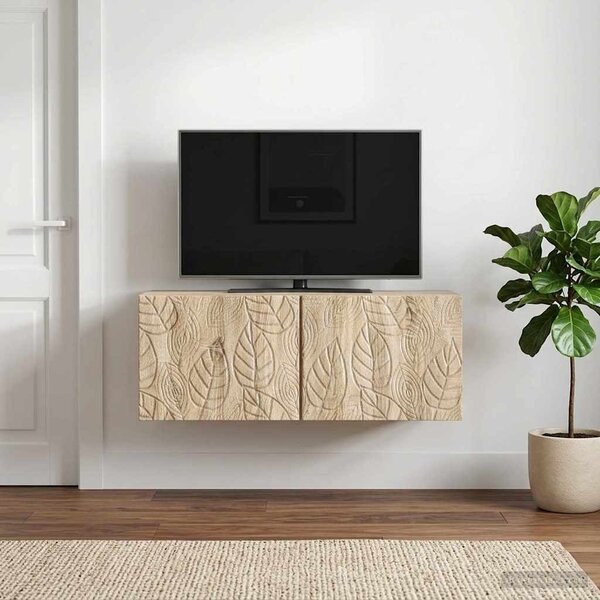 Fali TV szekrény 59,5 x 31 cm Sonoma Tölgy Szerelt Fa