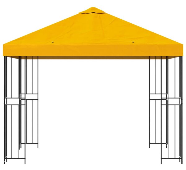 Pavilon 3 x 3 m Sárga Poliészter és acél 190 gsm