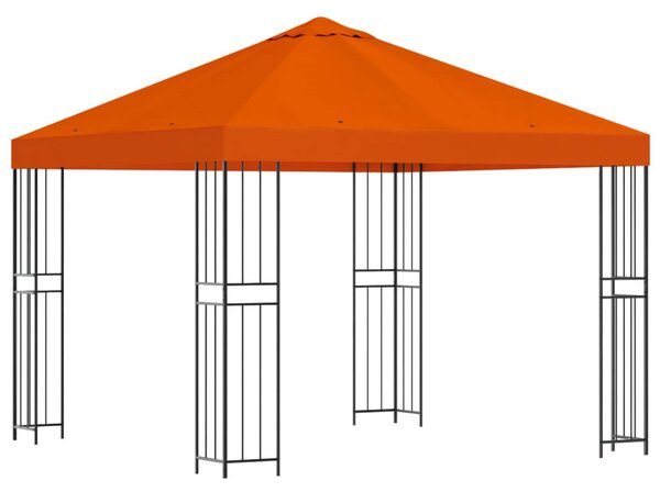 Pavilon 3 x 3 m Narancssárga Poliészter és acél 190 gsm