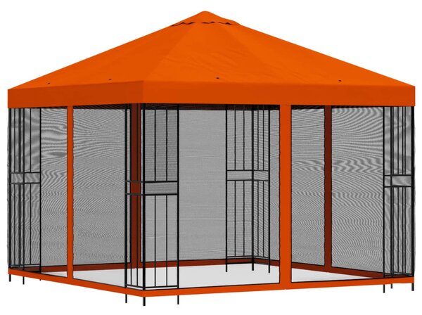 Kerti pavilon oldalfalakkal 3 x 3 m Narancssárga
