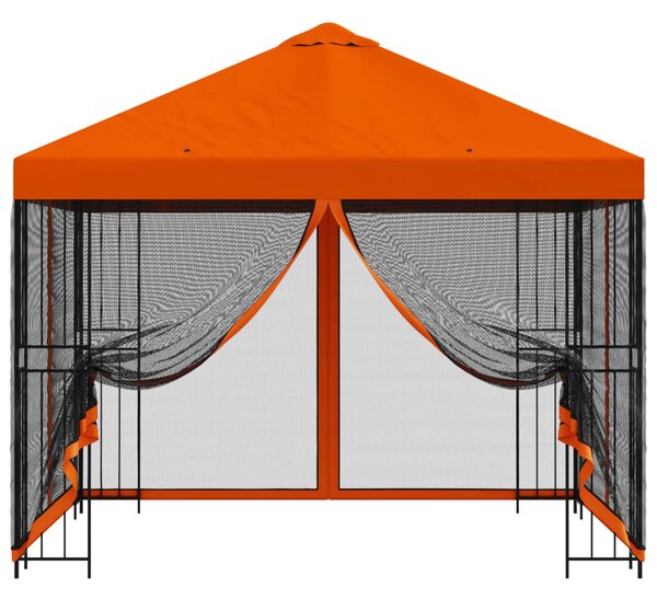 Kerti pavilon oldalfalakkal 3 x 3 m Narancssárga