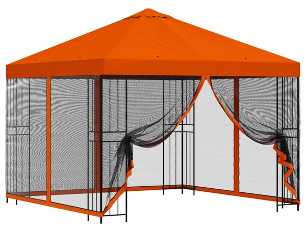Kerti pavilon oldalfalakkal 3 x 3 m Narancssárga