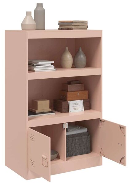 VidaXL Rózsaszín Fém Polcrendszer - 67x39x107 cm
