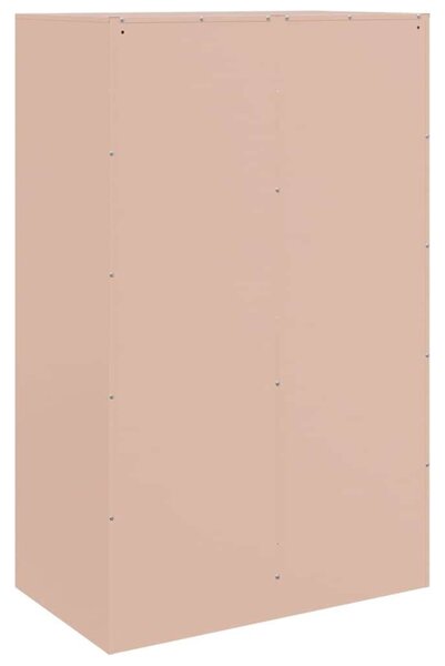VidaXL Rózsaszín Fém Polcrendszer - 67x39x107 cm