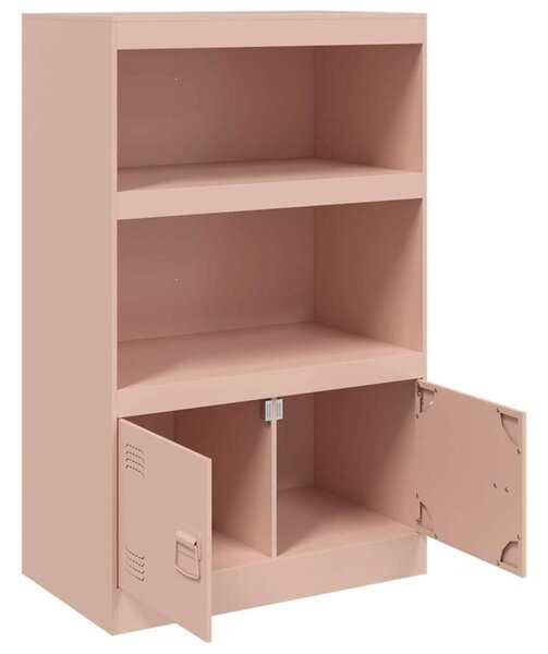 VidaXL Rózsaszín Fém Polcrendszer - 67x39x107 cm