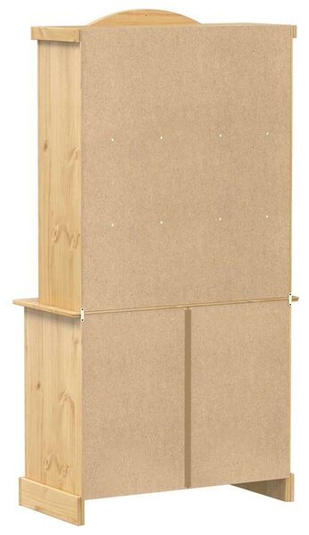 VidaXL Corona Vitrinszekrény - Tömör Fenyőfa - 100x48,5x179 cm