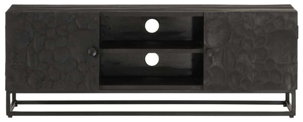 VidaXL Mangófa TV-szekrény - Fekete - 110x30x40 cm