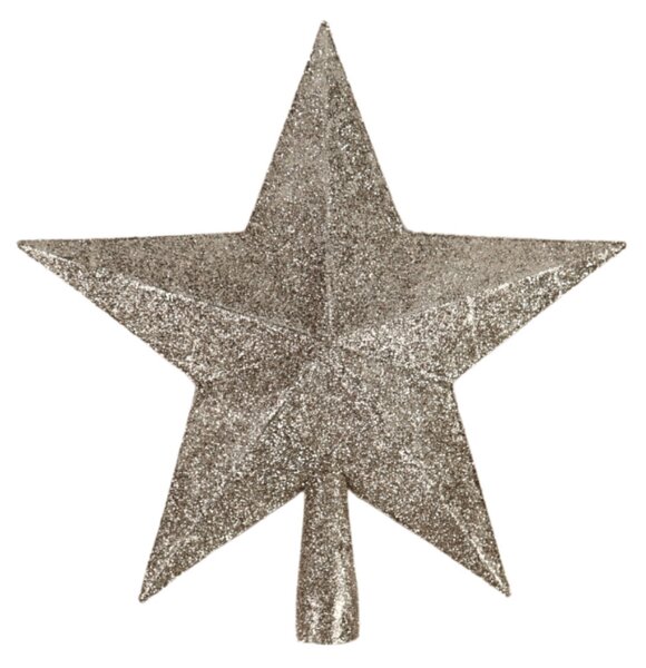 Karácsonyfa csúcsdísz csillag GLIMORA 22 cm, arany