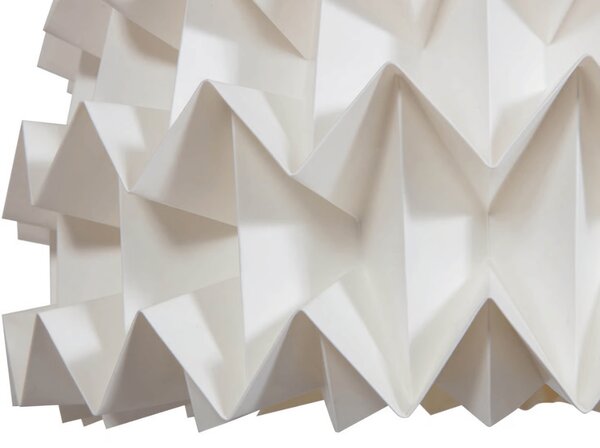Függő lámpatest ORIGAMI papírból 26 cm, krémszínű