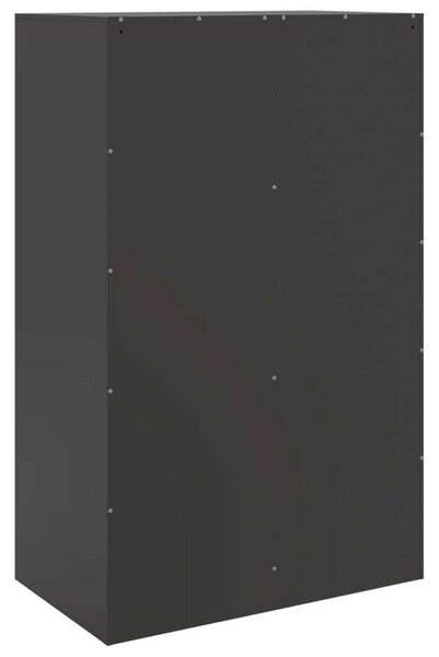 VidaXL Acéltálalószekrény - Fekete - 67x39x107 cm