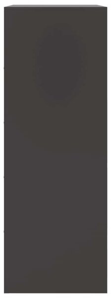 VidaXL Acéltálalószekrény - Fekete - 67x39x107 cm