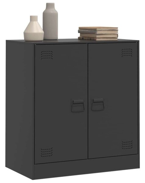 VidaXL Acéltálalószekrény - Fekete - 67x39x73 cm