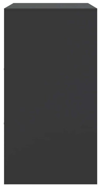 VidaXL Acéltálalószekrény - Fekete - 67x39x73 cm