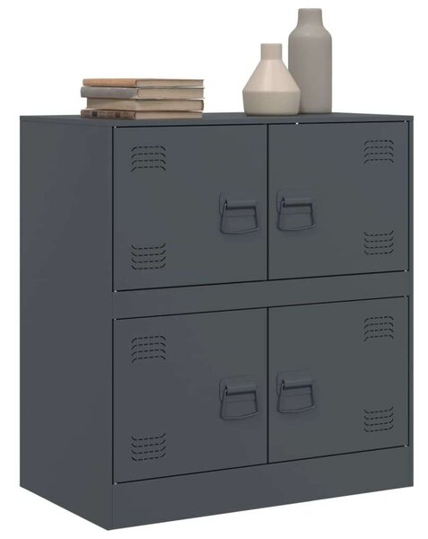 VidaXL Acéltárolószekrény - 4 Rekeszes - 67x39x73 cm
