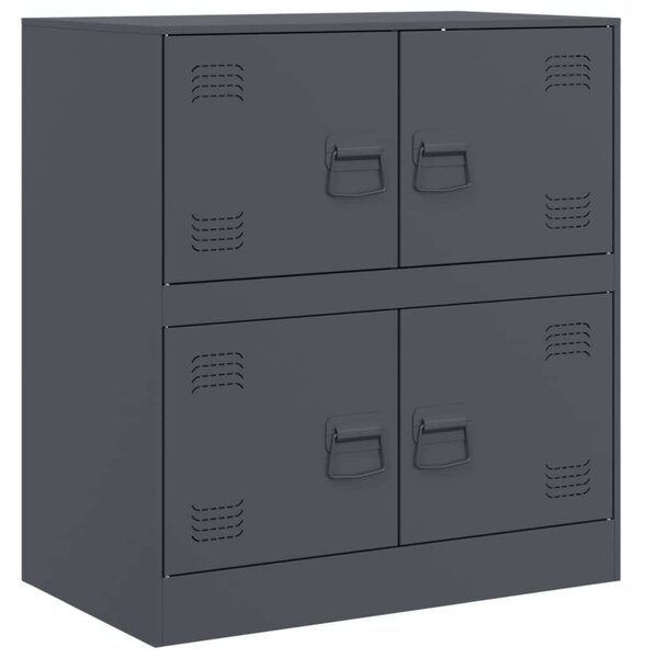 VidaXL Acéltárolószekrény - 4 Rekeszes - 67x39x73 cm