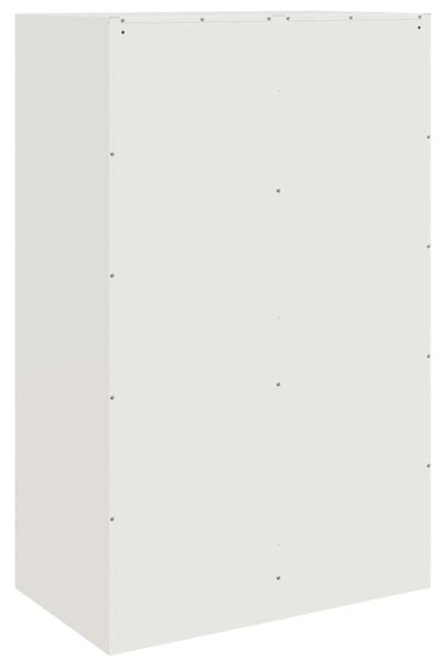 VidaXL Acél Tálalószekrény - Fehér - 67x39x107 cm