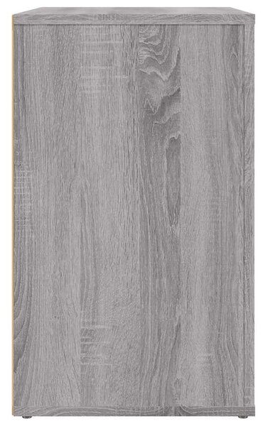 Szürke sonoma színű szerelt fa éjjeliszekrény 50 x 36 x 60 cm