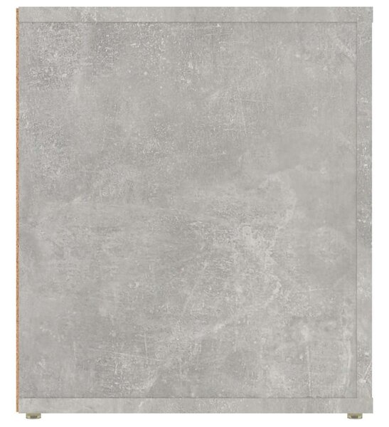 Betonszürke szerelt fa TV-szekrény 100x35x40 cm