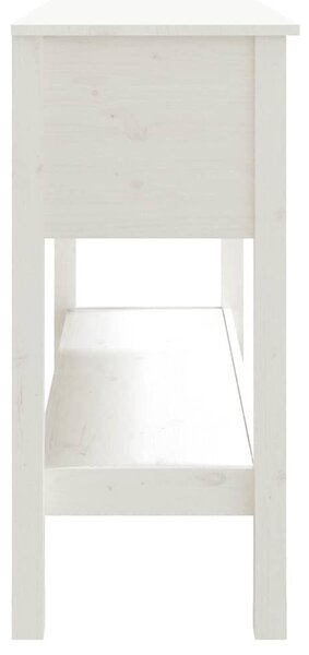 Fehér tömör fenyőfa tálalóasztal 100 x 35 x 75 cm
