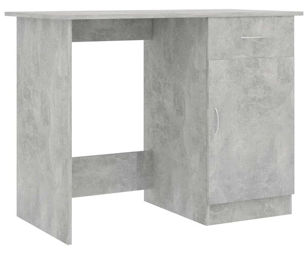 Betonszürke szerelt fa íróasztal 100 x 50 x 76 cm