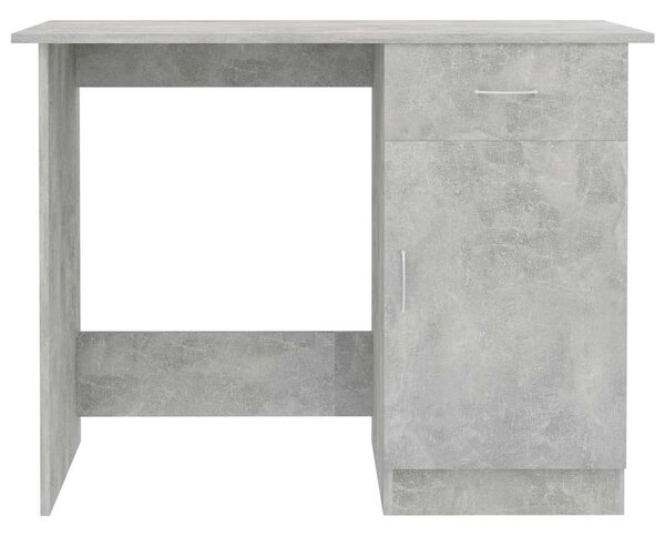 Betonszürke szerelt fa íróasztal 100 x 50 x 76 cm