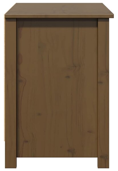 Mézbarna tömör fenyőfa TV-szekrény 103 x 36,5 x 52 cm