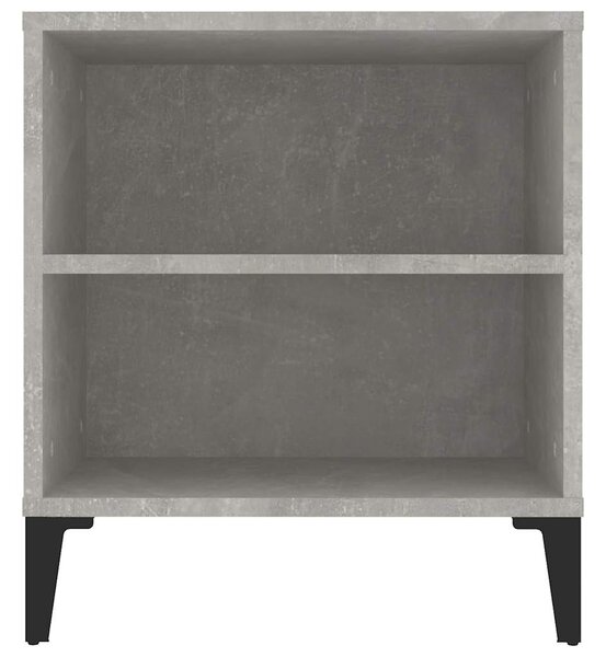 Betonszürke szerelt fa TV-szekrény 102 x 44,5 x 50 cm