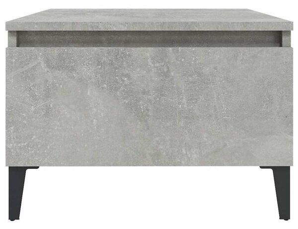 2 db betonszürke szerelt fa kisasztal 50x 46 x 35 cm