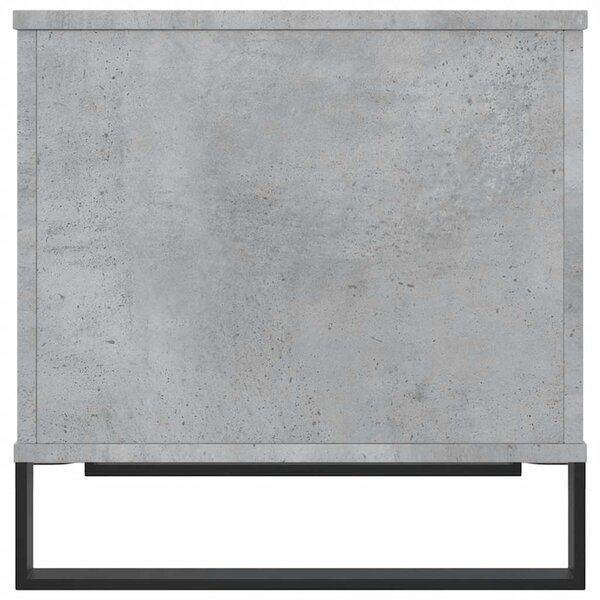 Betonszürke szerelt fa dohányzóasztal 60 x 44,5 x 45 cm