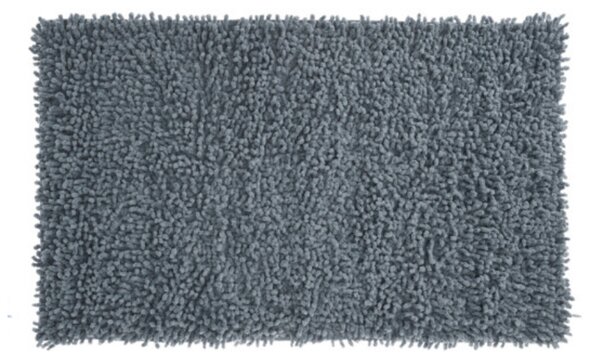 Shaggy fürdőszoba szőnyeg, 100% pamut, 75 x 45 cm, Szürke