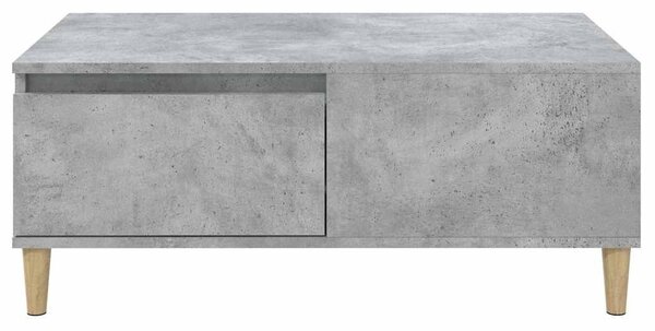 Betonszürke szerelt fa dohányzóasztal 90x50x36,5 cm