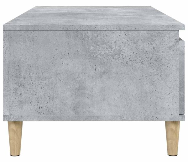 Betonszürke szerelt fa dohányzóasztal 90x50x36,5 cm