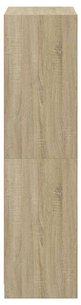 Polcrendszer Sonoma Tölgy - Üvegajtó - 68x37x142 cm