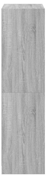 VidaXL szürke sonoma színű magasszekrény ajtókkal 68x37x142 cm