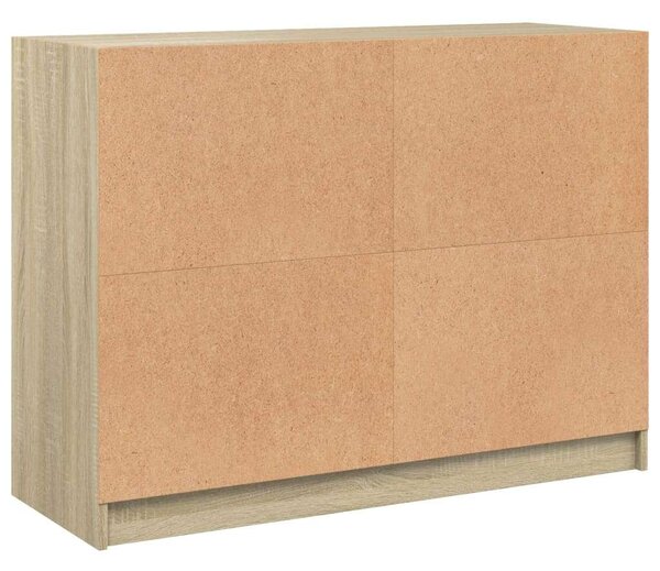 Vidaxl Tálalóasztal - Sonoma Tölgy - 102x37x75,5 cm