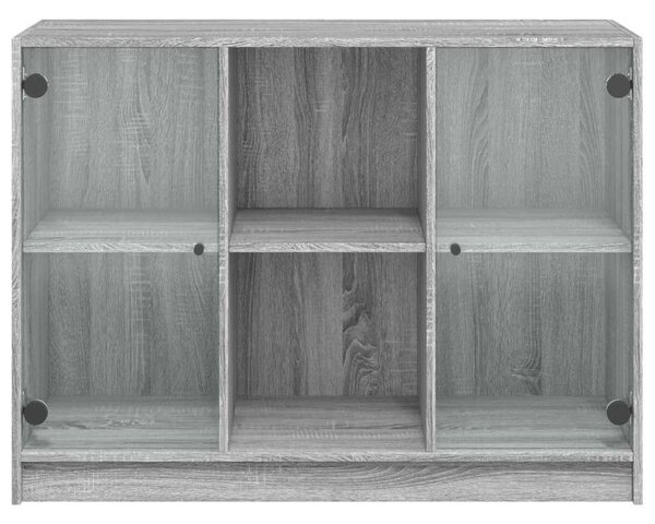 Vidaxl Tálalószekrény - Fa - Szürke Sonoma - 102x37x75,5 cm
