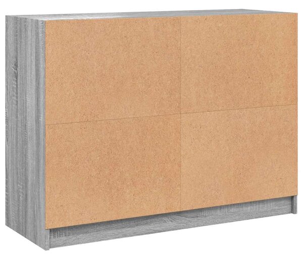 Vidaxl Tálalószekrény - Fa - Szürke Sonoma - 102x37x75,5 cm