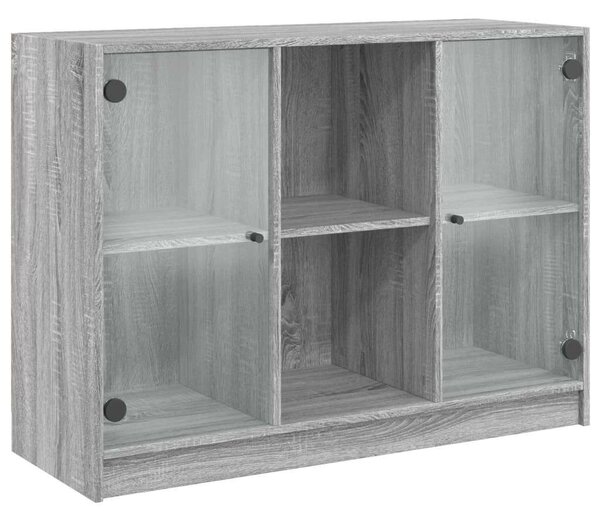 Vidaxl Tálalószekrény - Fa - Szürke Sonoma - 102x37x75,5 cm