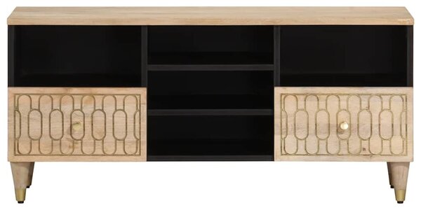 Tömör mangófa TV-szekrény 100 x 33 x 46 cm