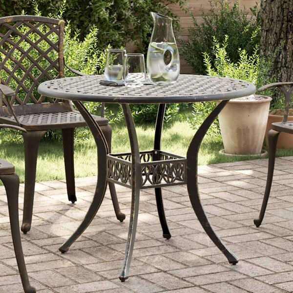 VidaXL Bronz Kerti Asztal - Ø90cm