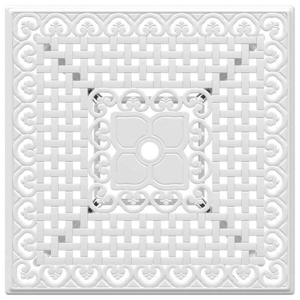 VidaXL Fehér Kerti Asztal - 80x80 cm