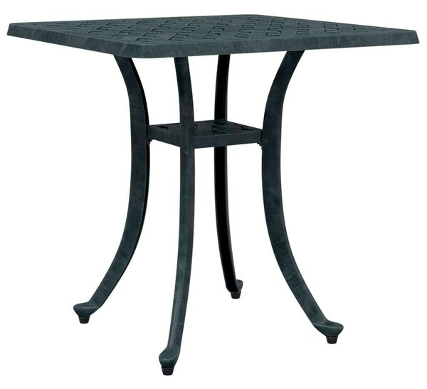 VidaXL Zöld Öntött Alumínium Kerti Asztalka - 53x53x53 cm