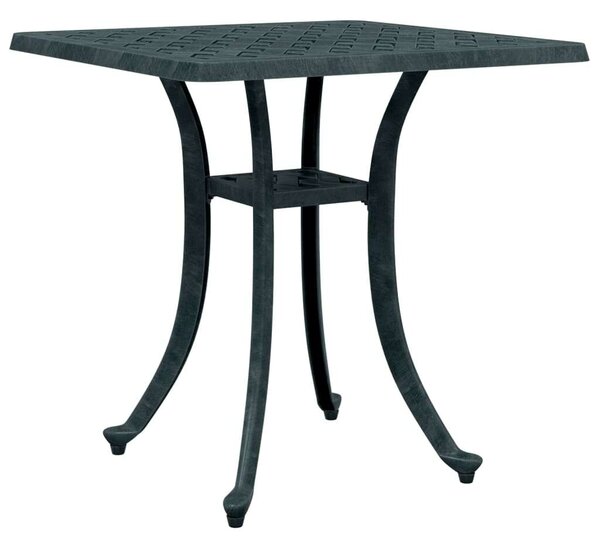 VidaXL Zöld Öntött Alumínium Kerti Asztalka - 53x53x53 cm