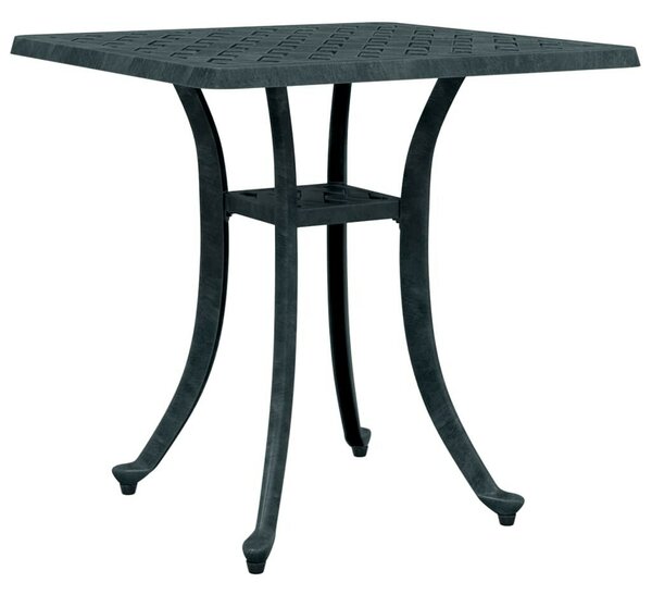 VidaXL Zöld Öntött Alumínium Kerti Asztalka - 53x53x53 cm