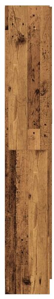 Antik fa színű szerelt fa magasszekrény 82,5 x 30,5 x 185 cm